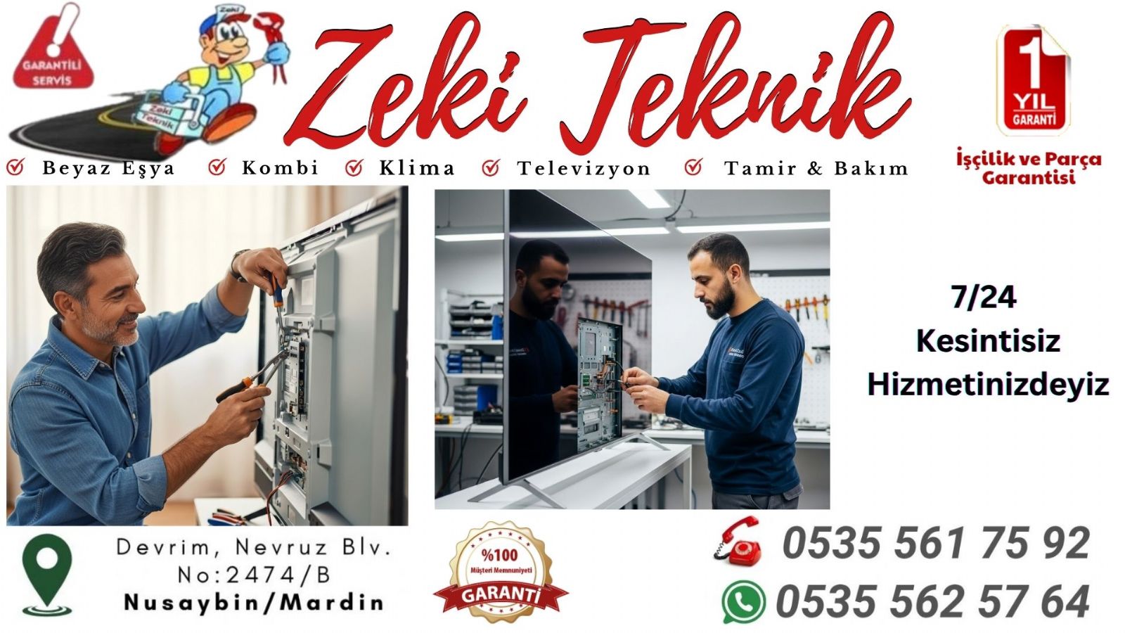 Nusaybin Televizyon Tamircisi